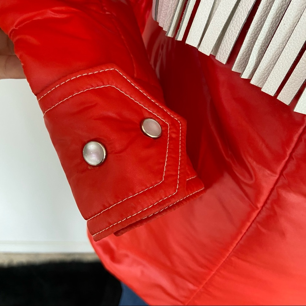 Red Women's Ski & Snow Jacket with Hood - Picture 6 of 9